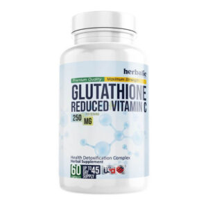Glutathione reduced plus C 250mg, 60 cápsulas