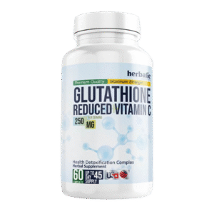 Glutathione reduced plus C 250mg, 60 cápsulas