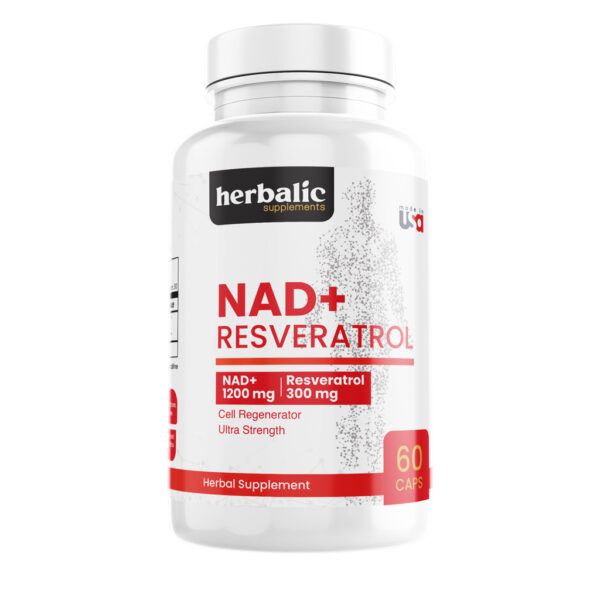NAD  Resveratrol 1500mg, 60 cápsulas